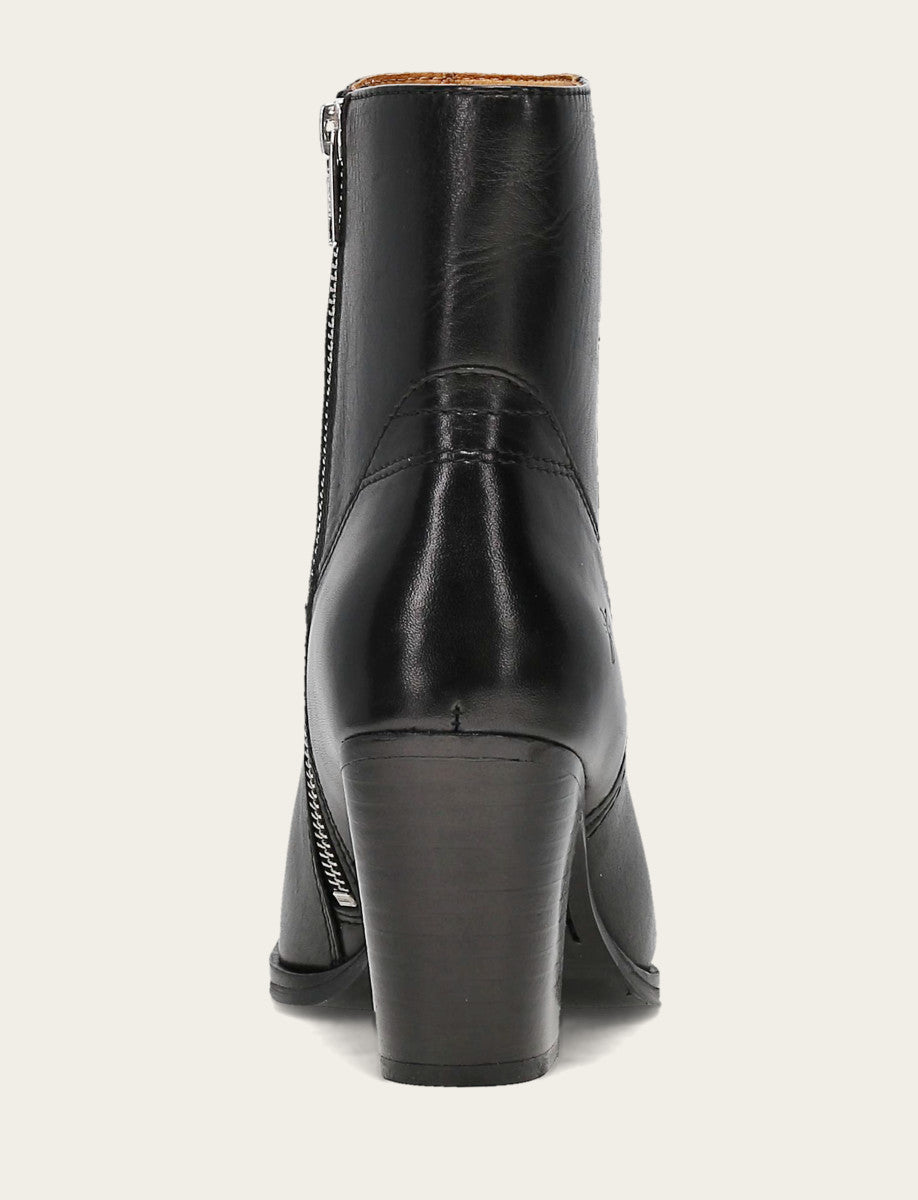 Women's Black Shiloh Zip Booties Black - Frye