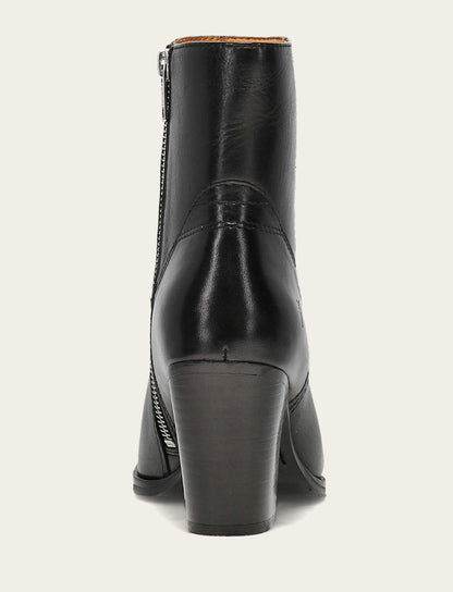 Women's Black Shiloh Zip Booties Black - Frye