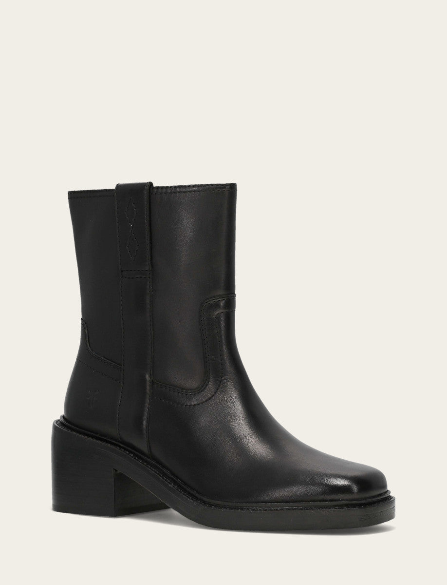 Women's Black Kate Short Inside Zip Boot Black - Frye
