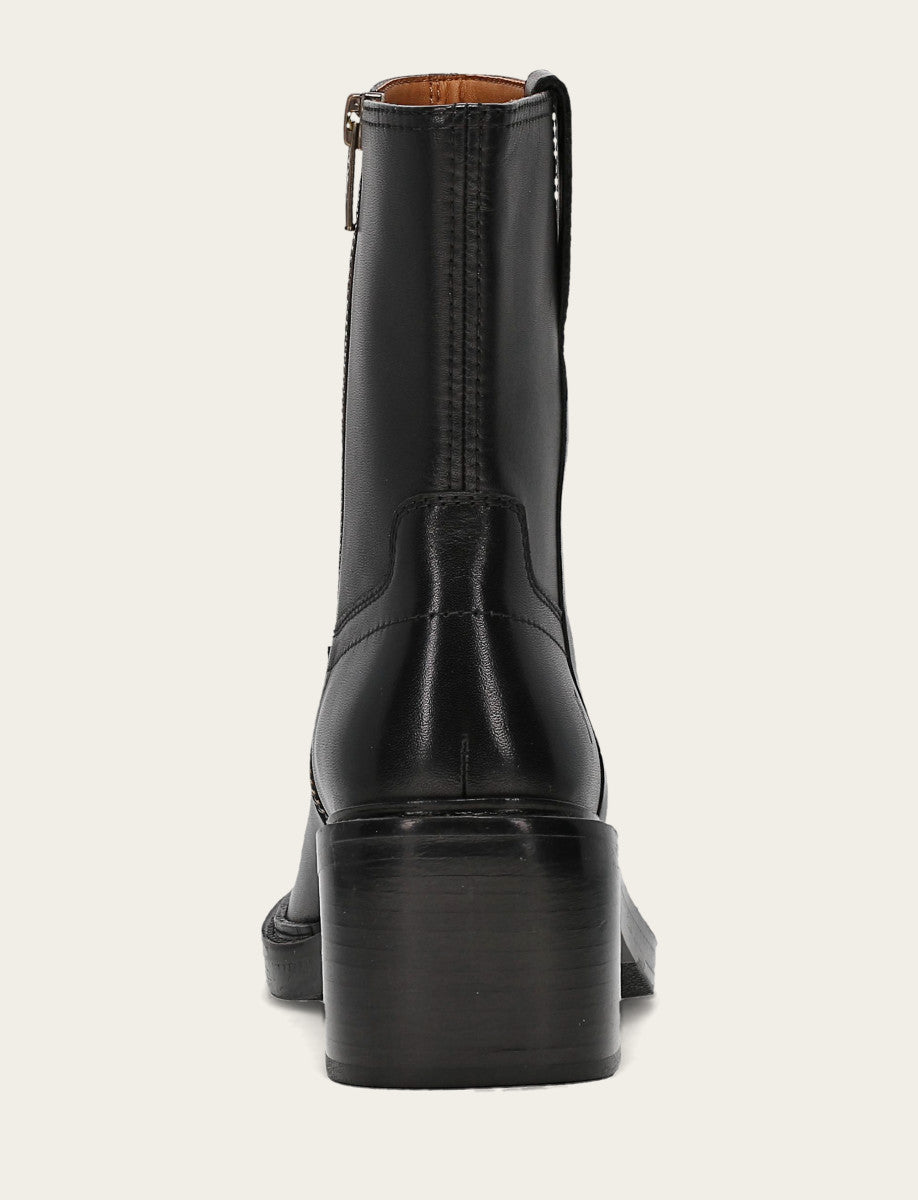 Women's Black Kate Short Inside Zip Boot Black - Frye