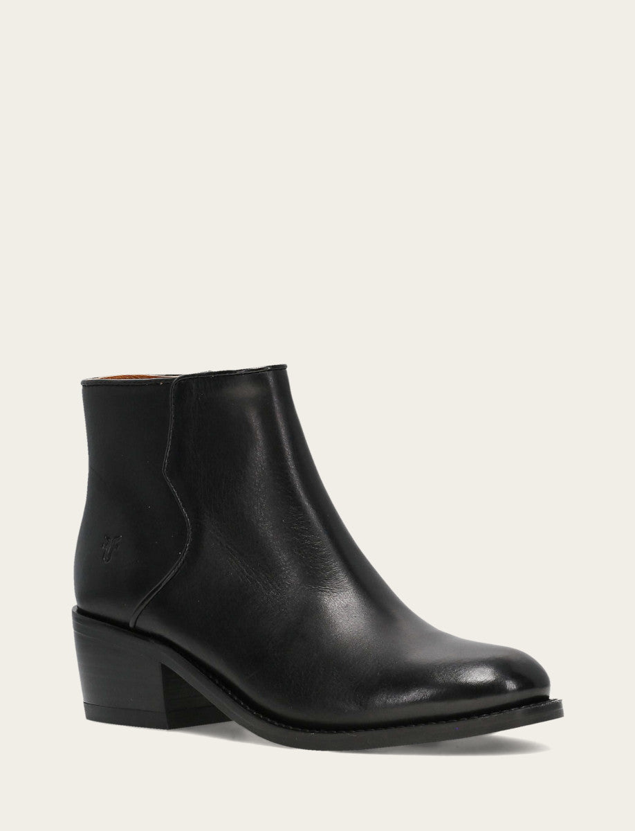 Women's Black Carson 2 Piping Booties Black - Frye