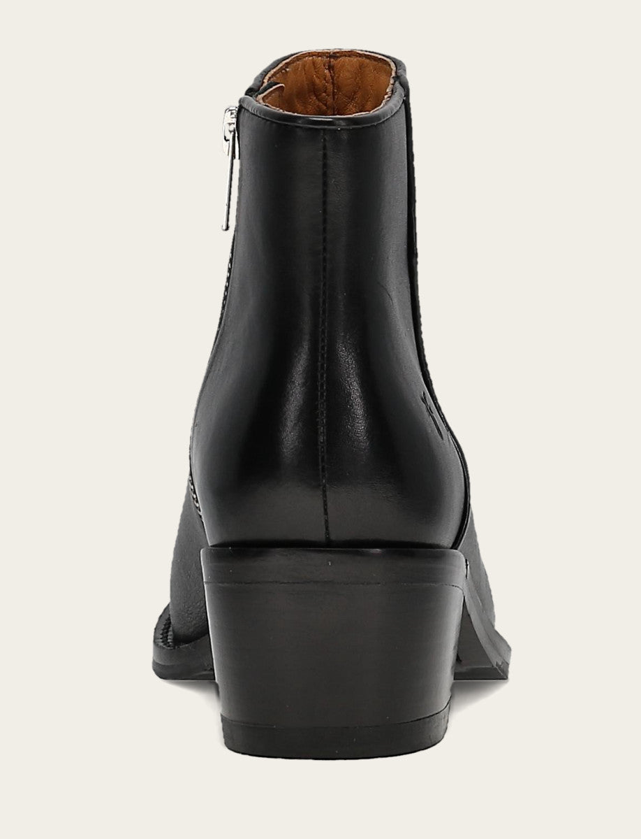 Women's Black Carson 2 Piping Booties Black - Frye