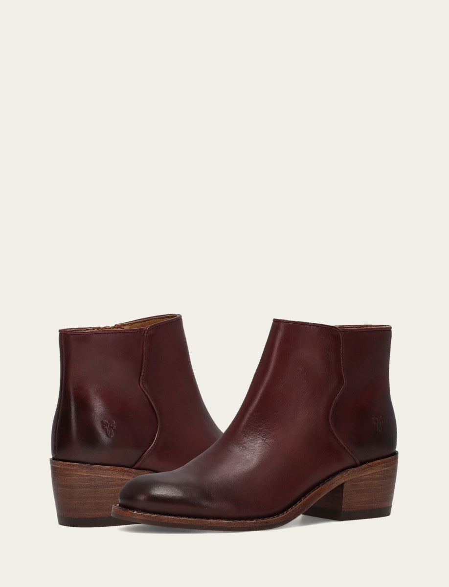 Women's Merlot Carson 2 Piping Booties Merlot - Frye