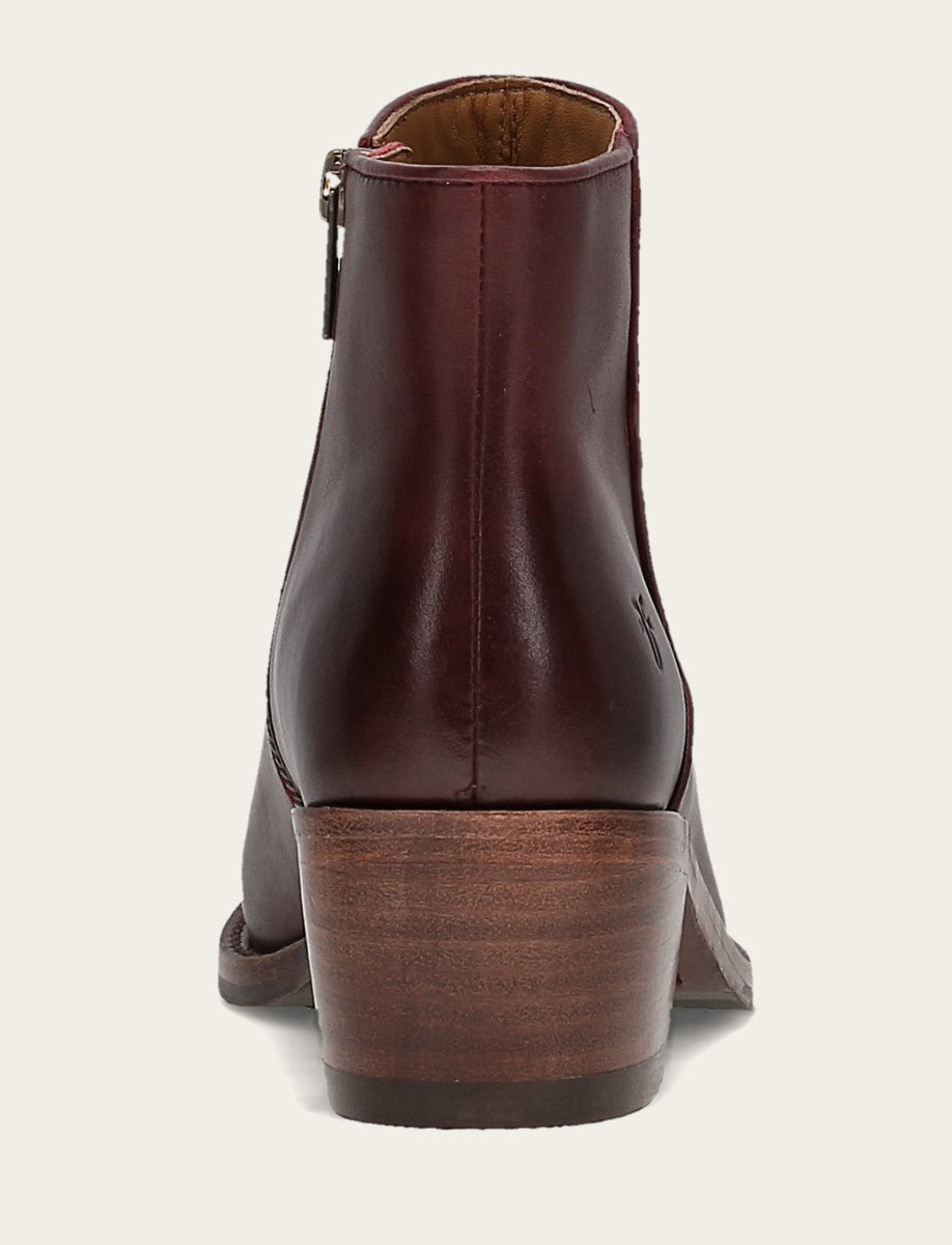 Women's Merlot Carson 2 Piping Booties Merlot - Frye