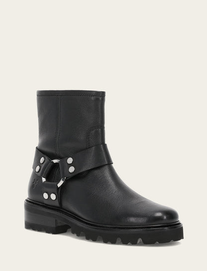 Women's Black Olivia Harness Short Booties Black - Frye