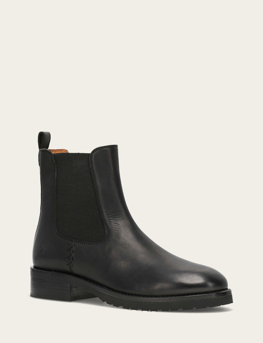 Women's Black Melissa Lug Chelsea Boot Black - Frye