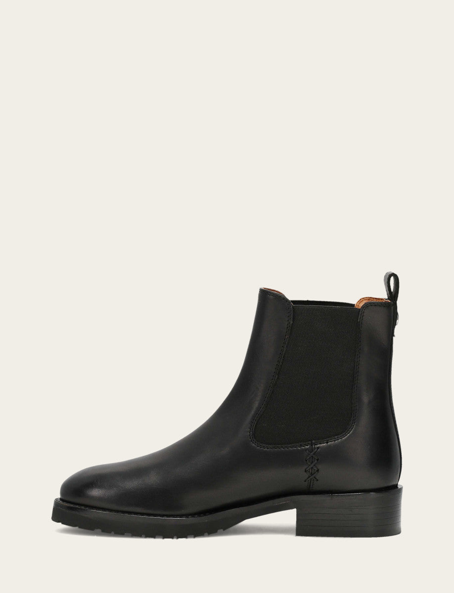Women's Black Melissa Lug Chelsea Boot Black - Frye