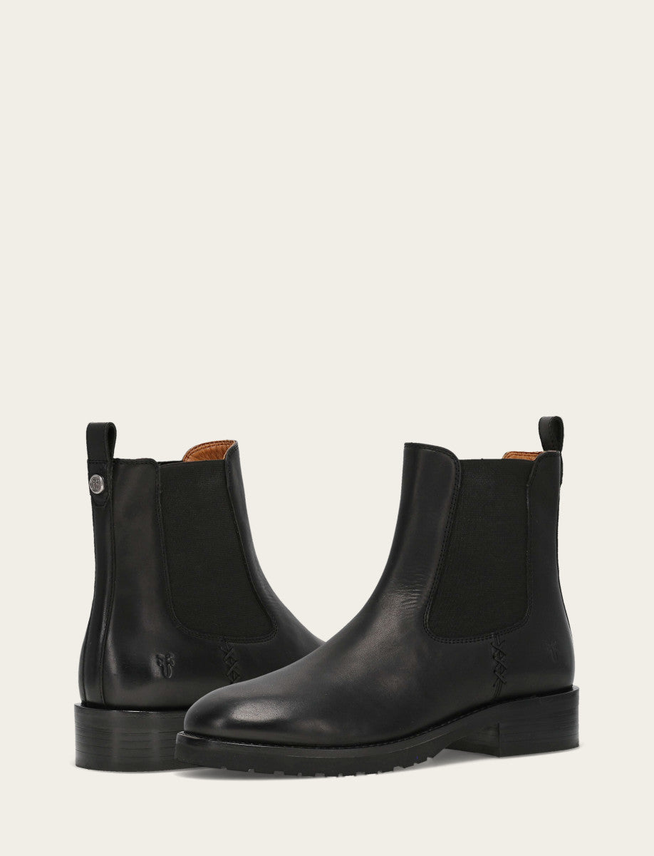 Women's Black Melissa Lug Chelsea Boot Black - Frye