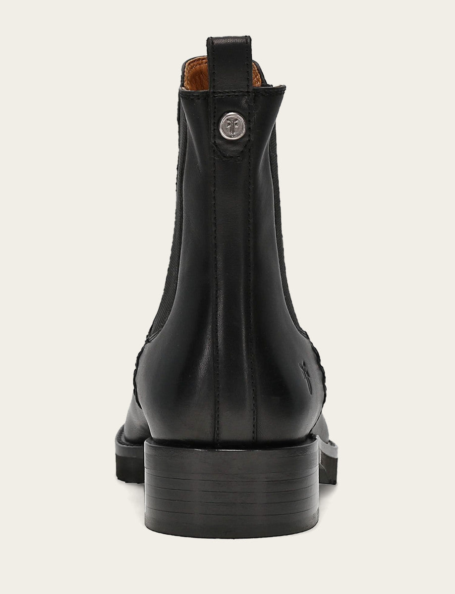 Women's Black Melissa Lug Chelsea Boot Black - Frye