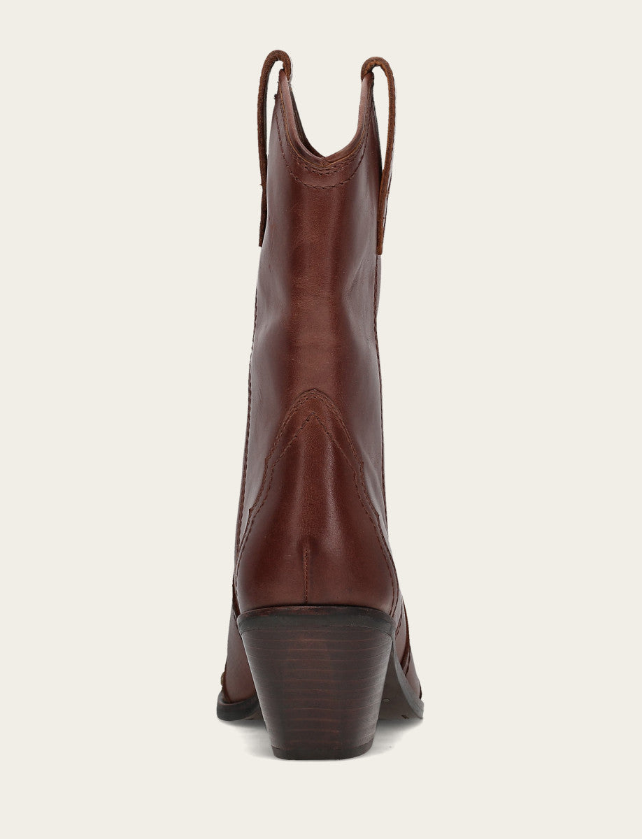 Women's Saddle Sara Wingtip Stud Western Boots Saddle - Frye