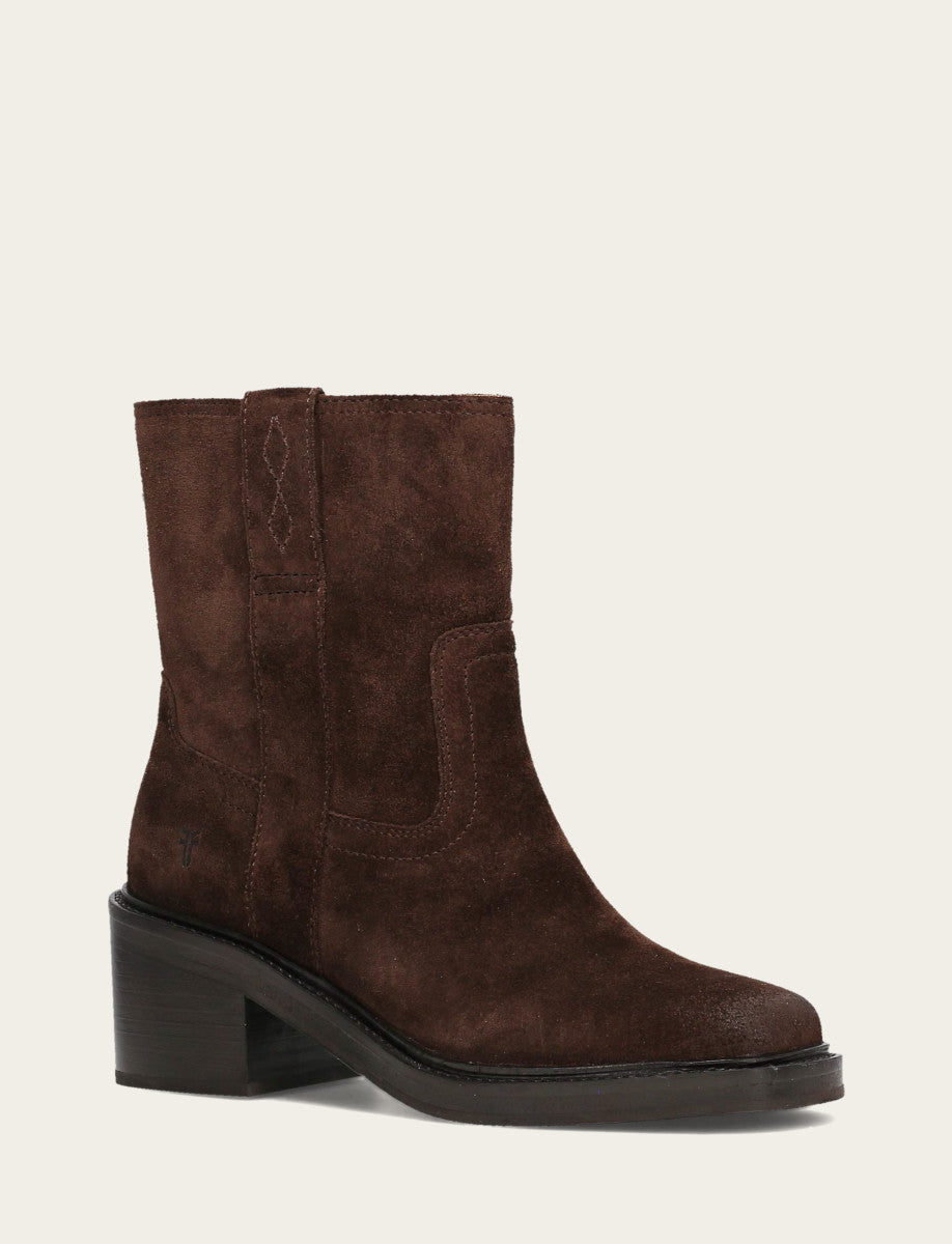 Women's Chocolate Kate Short Inside Zip Boot Chocolate - Frye