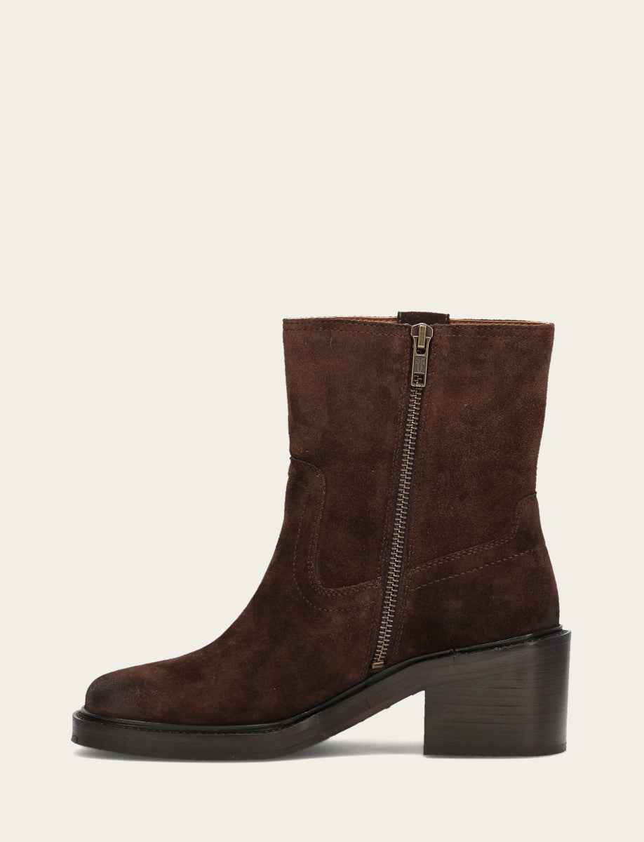 Women's Chocolate Kate Short Inside Zip Boot Chocolate - Frye