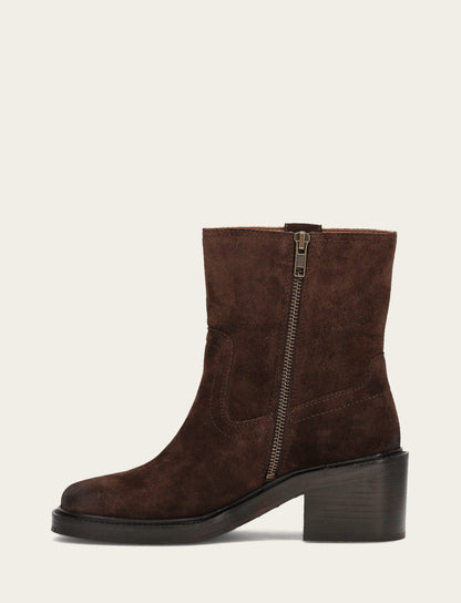 Women's Chocolate Kate Short Inside Zip Boot Chocolate - Frye