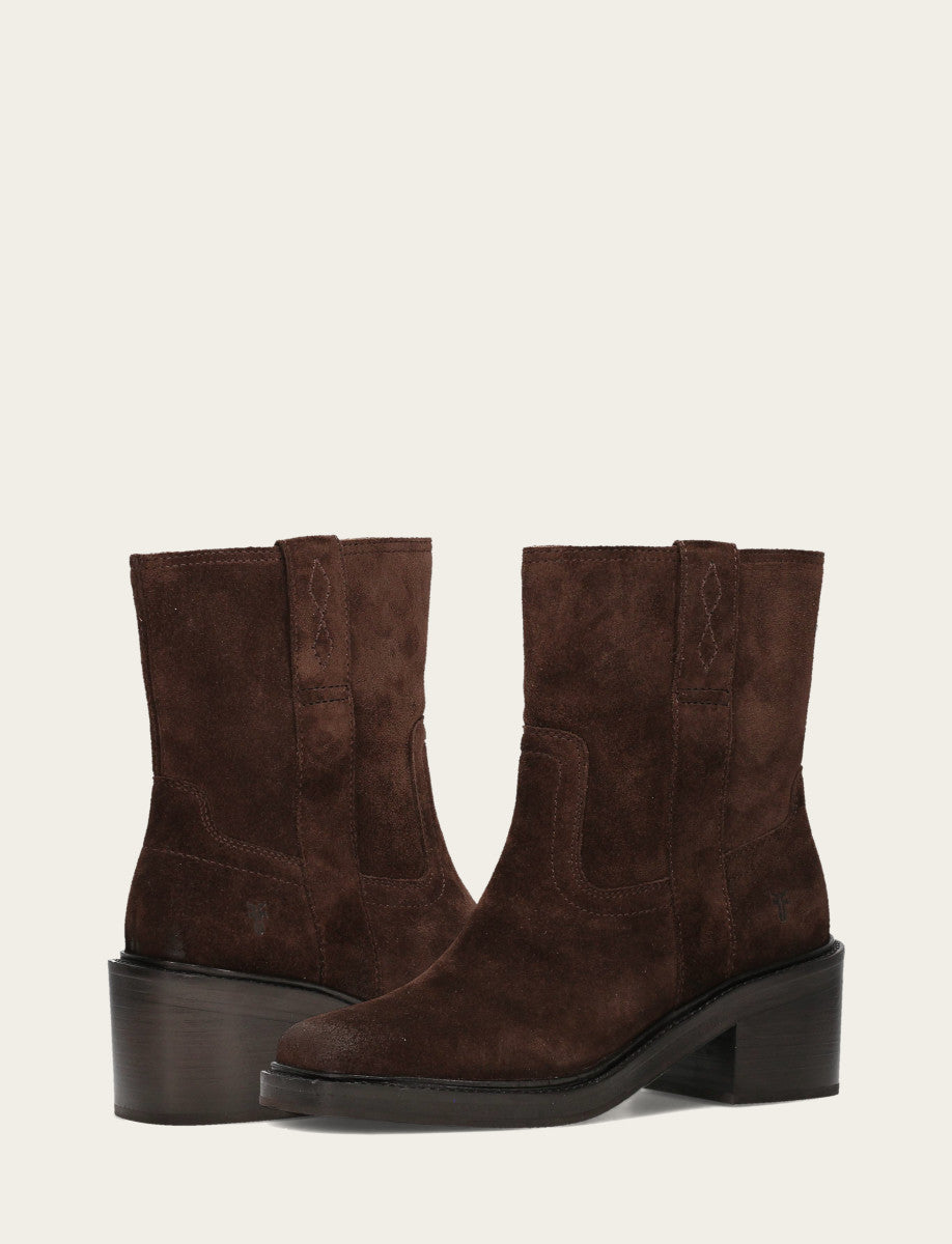 Women's Chocolate Kate Short Inside Zip Boot Chocolate - Frye
