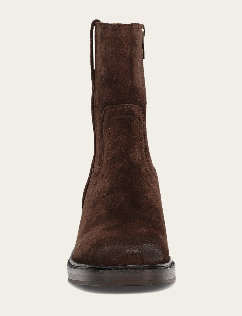 Women's Chocolate Kate Short Inside Zip Boot Chocolate - Frye