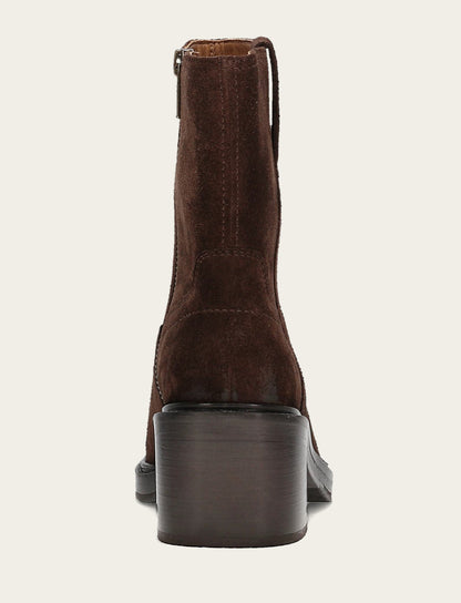 Women's Chocolate Kate Short Inside Zip Boot Chocolate - Frye