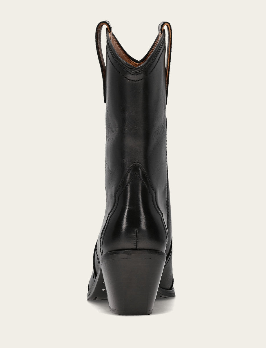 Women's Black Sara Wingtip Stud Boot Black - Frye