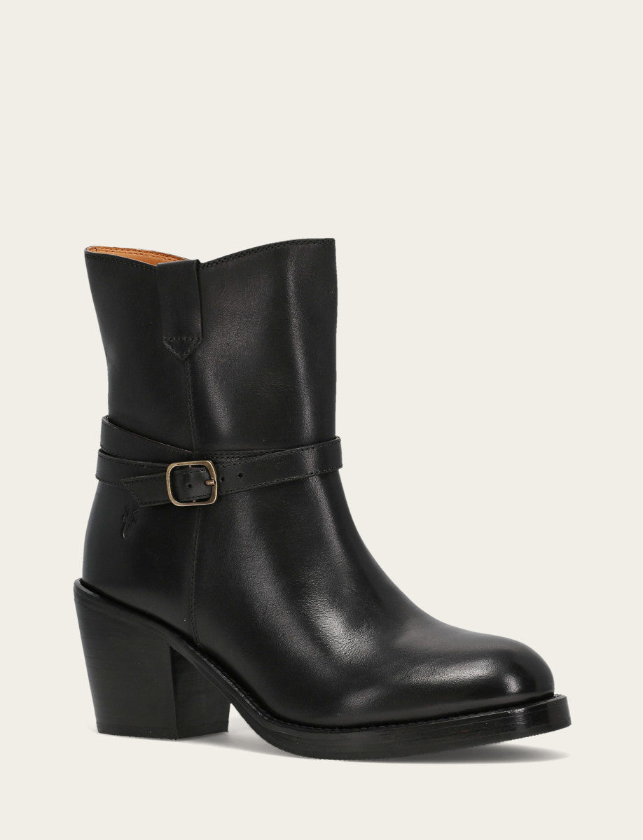 Women's Black Rylee Belted Inside Zip Boot Black - Frye