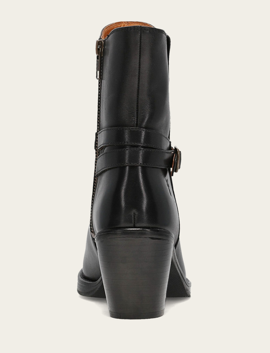 Women's Black Rylee Belted Inside Zip Boot Black - Frye