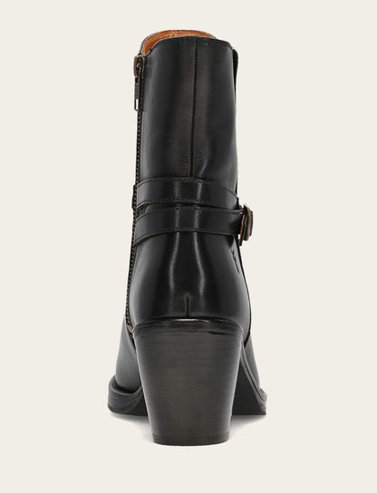 Women's Black Rylee Belted Inside Zip Boot Black - Frye
