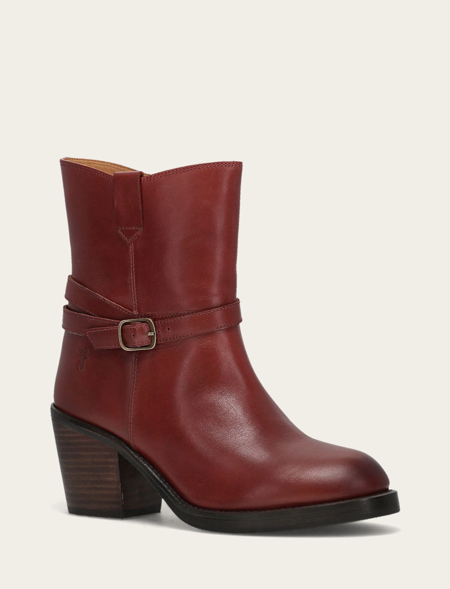 Women's Cranberry Rylee Belted Inside Zip Boot Cranberry - Frye