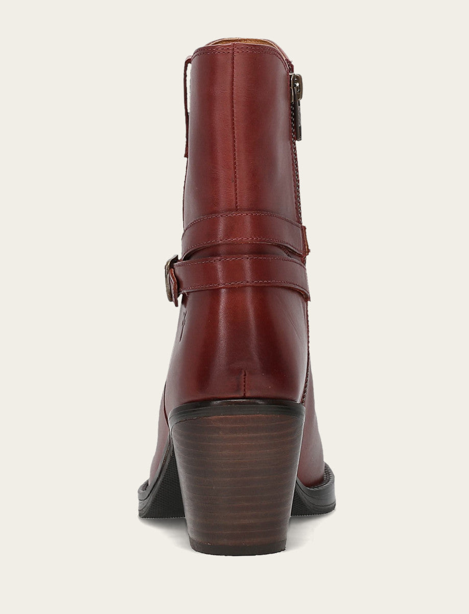 Women's Cranberry Rylee Belted Inside Zip Boot Cranberry - Frye