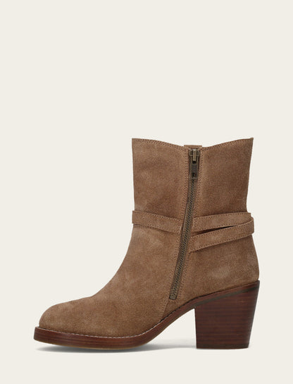 Women's Mushroom Rylee Belted Inside Zip Boot Mushroom - Frye