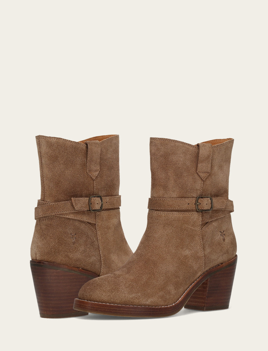Women's Mushroom Rylee Belted Inside Zip Boot Mushroom - Frye