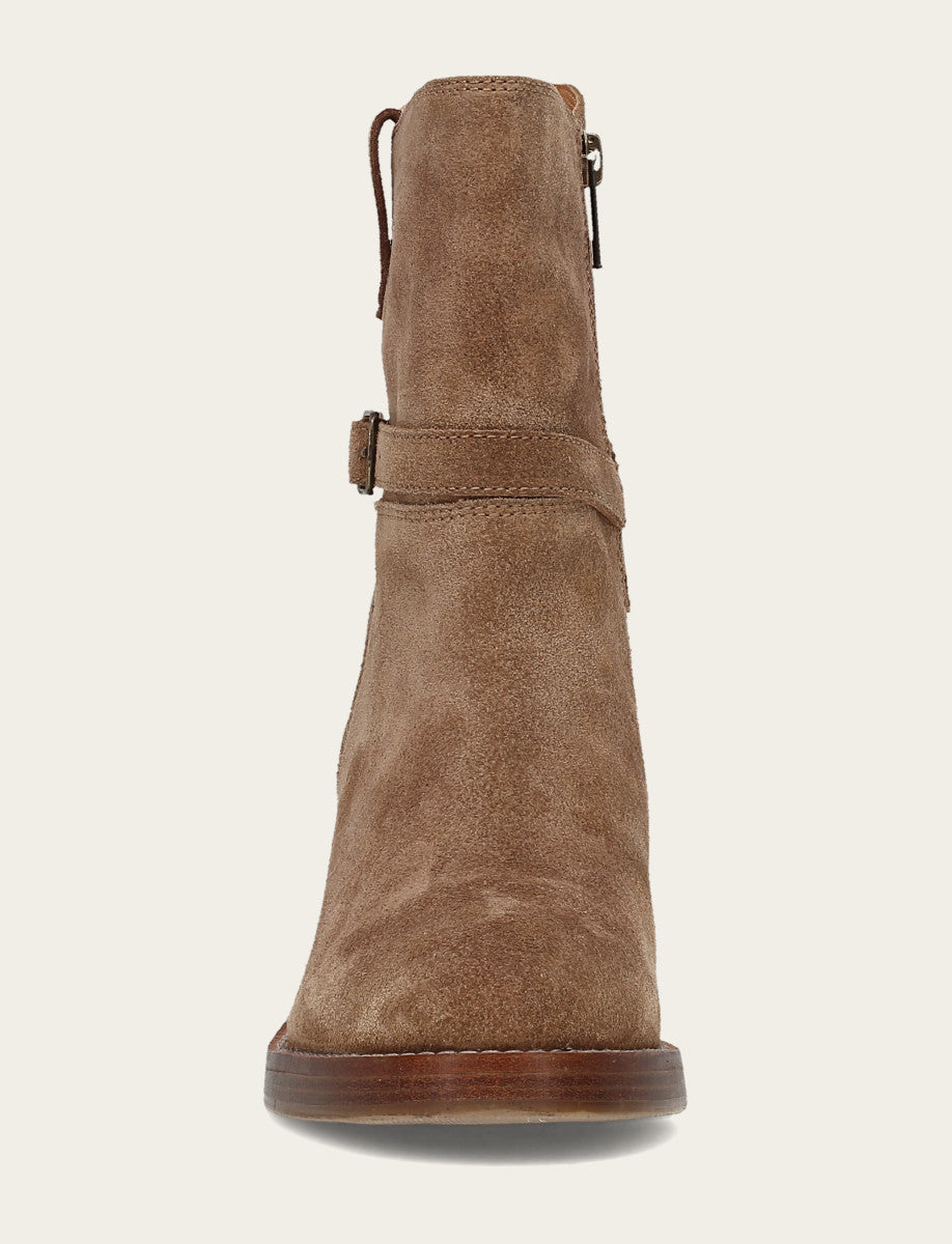 Women's Mushroom Rylee Belted Inside Zip Boot Mushroom - Frye