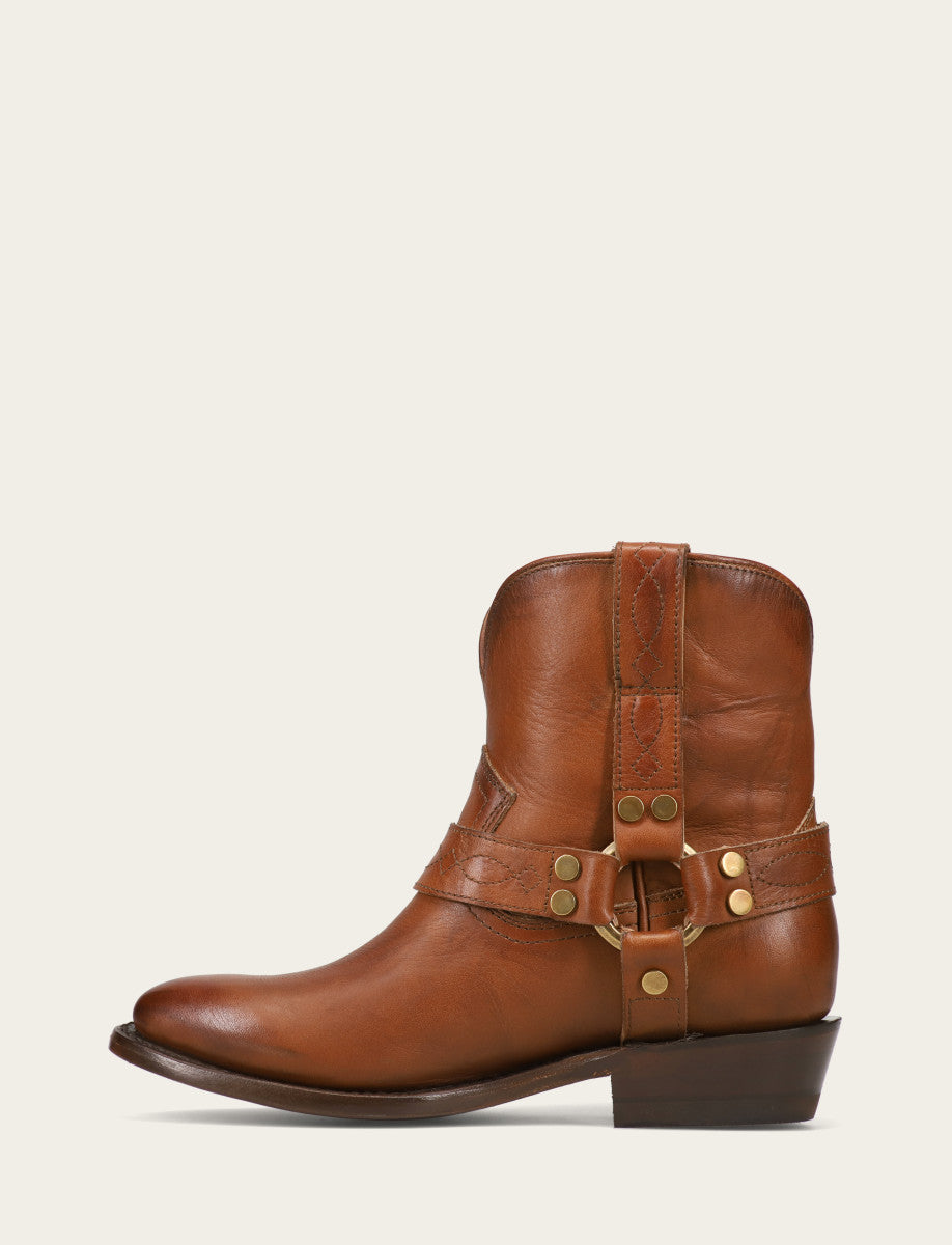 Women's Saddle Billy Short Harness Booties Saddle - Frye