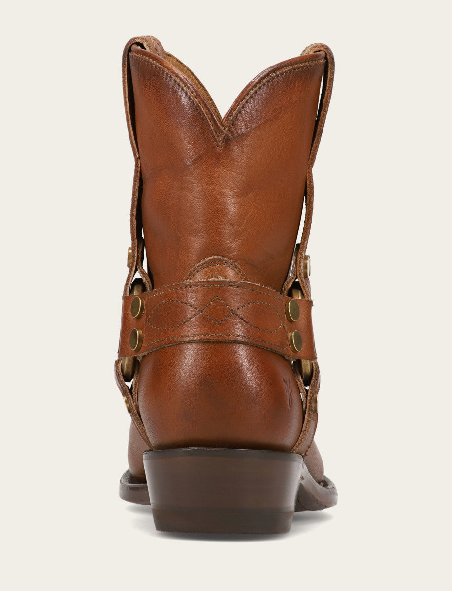 Women's Saddle Billy Short Harness Booties Saddle - Frye