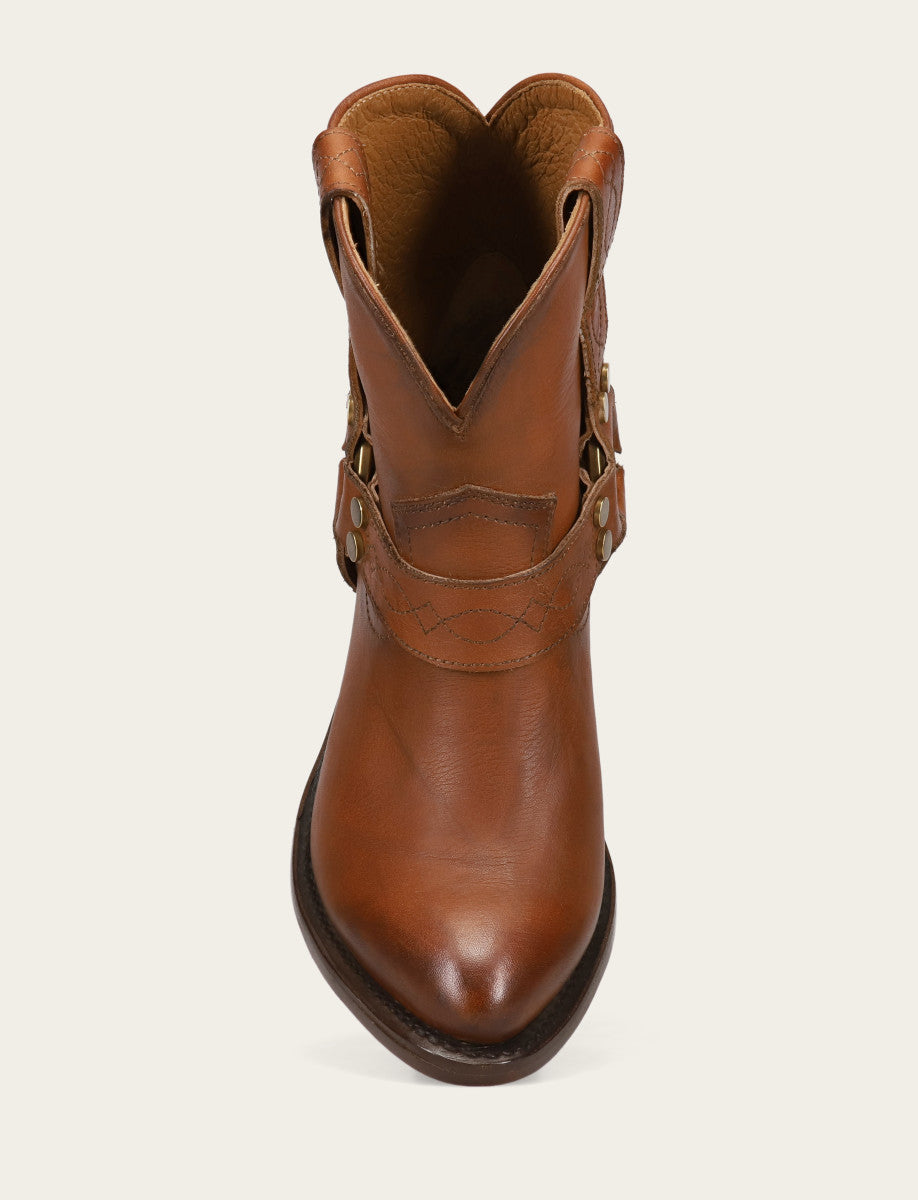 Women's Saddle Billy Short Harness Booties Saddle - Frye
