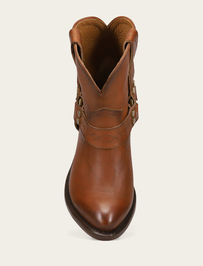 Women's Saddle Billy Short Harness Booties Saddle - Frye