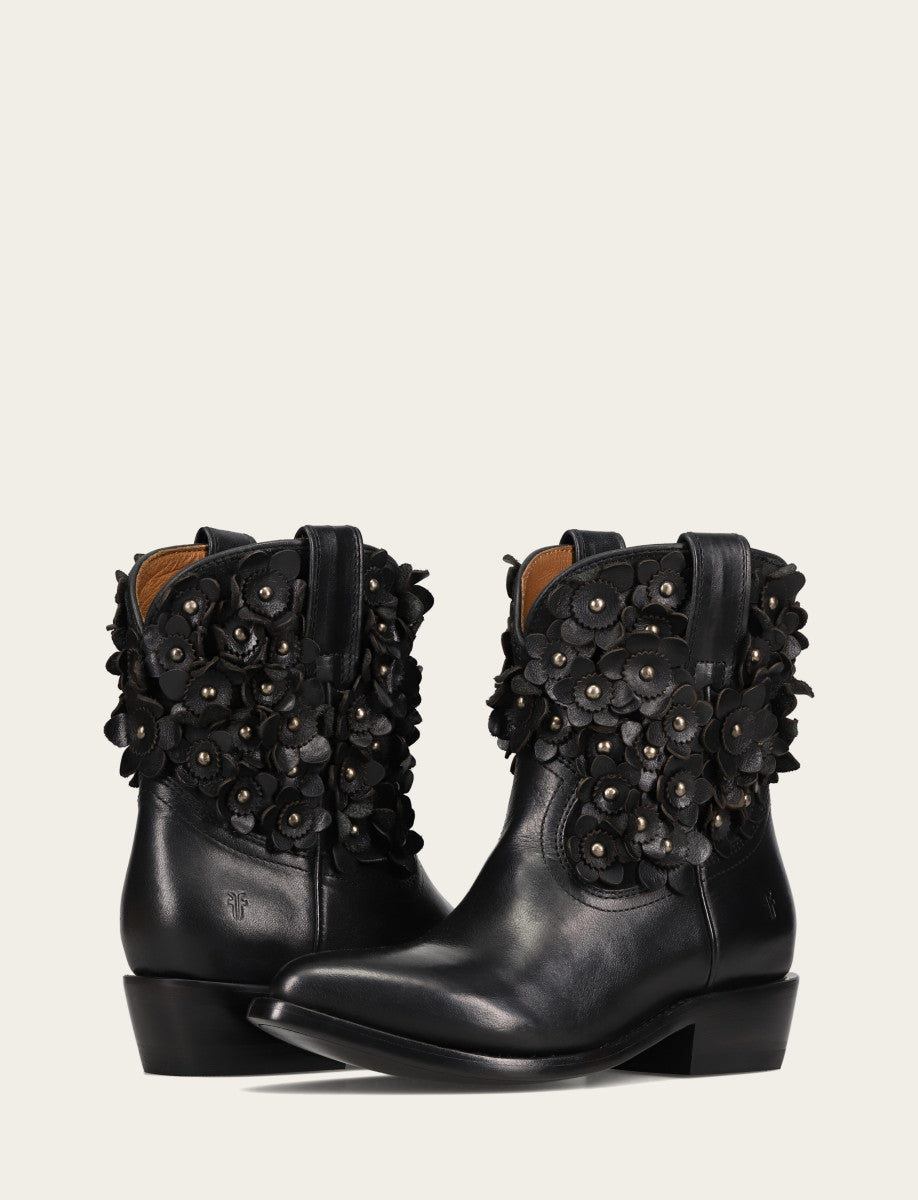 Women's Black Billy Flower Boot Black - Frye