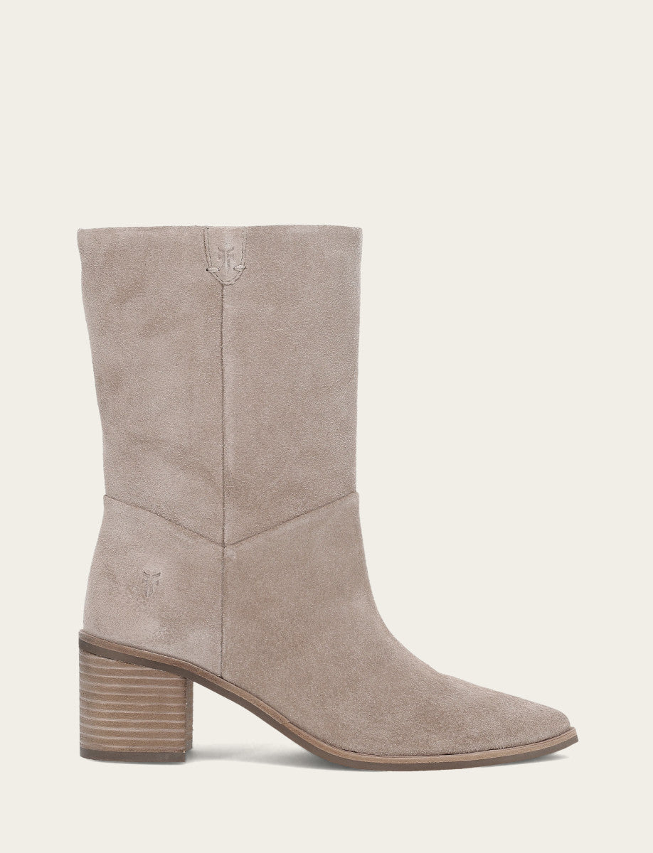 Women's Taupe Sadie Softy Mid Booties Taupe - Frye