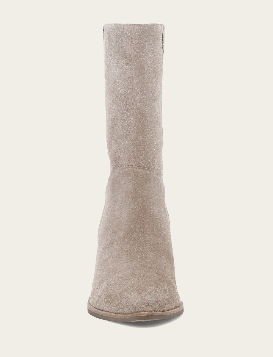 Women's Taupe Sadie Softy Mid Booties Taupe - Frye