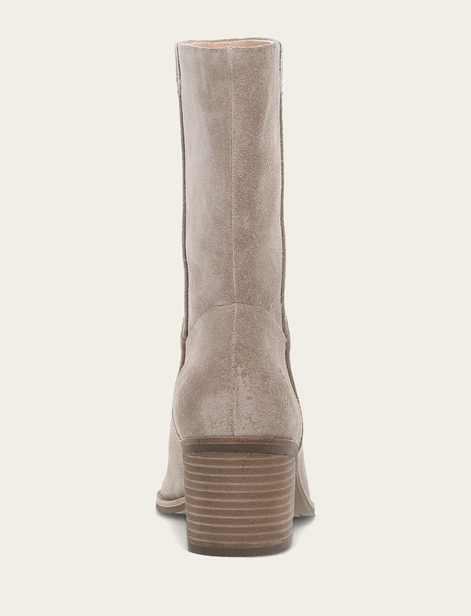 Women's Taupe Sadie Softy Mid Booties Taupe - Frye