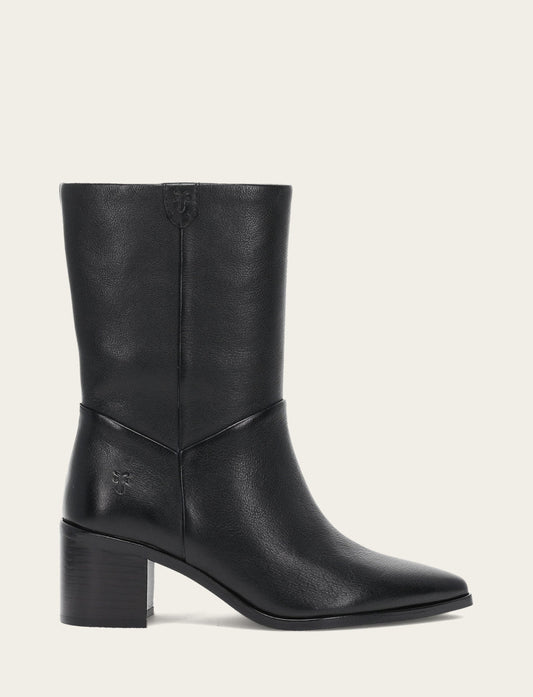 Women's Black Sadie Softy Mid Booties Black - Frye