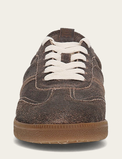 Women's Dark Truffle Milly Low Lace Shearling Sneaker Dark Truffle - Frye