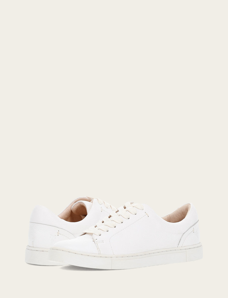 Women's White Ivy Low Lace Sneakers White - Frye