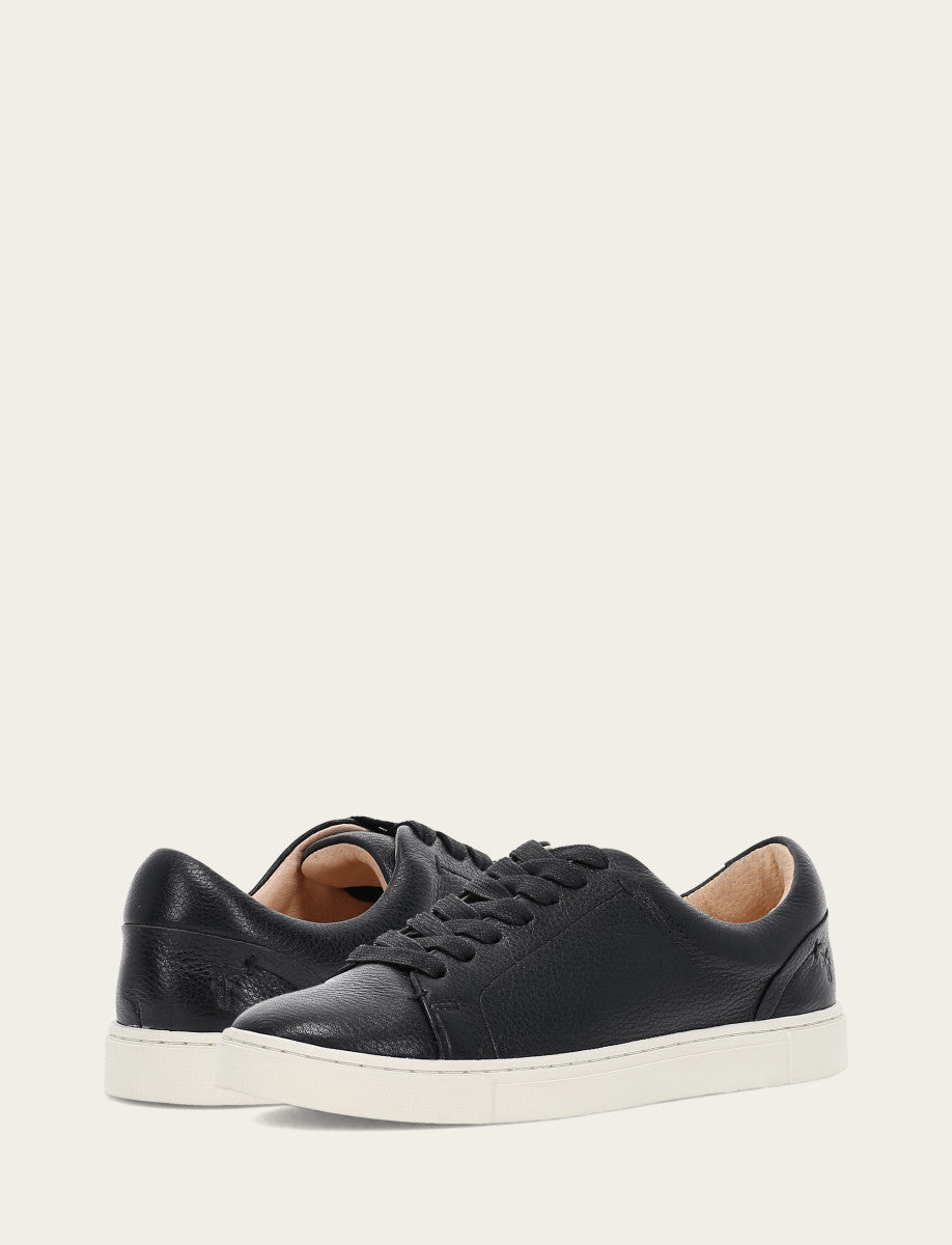 Women's Black Ivy Low Lace Sneakers Black - Frye
