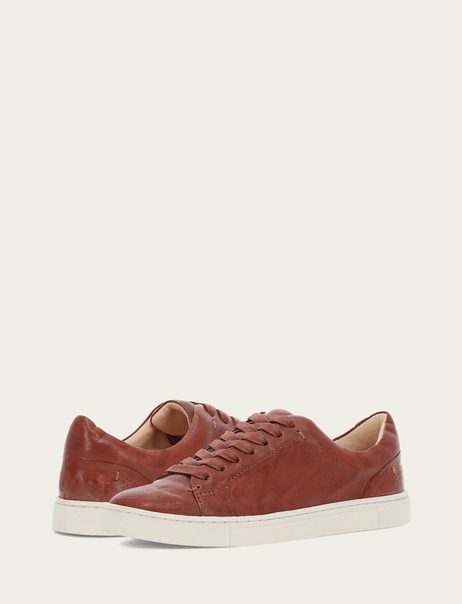 Women's Cognac Ivy Low Lace Sneakers Cognac - Frye