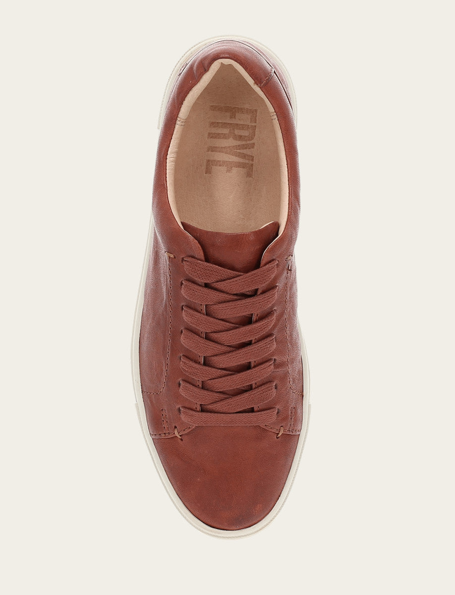 Women's Cognac Ivy Low Lace Sneakers Cognac - Frye
