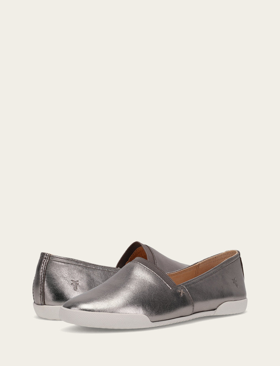 Women's Dark Pewter Melanie Slip On Sneakers Dark Pewter - Frye