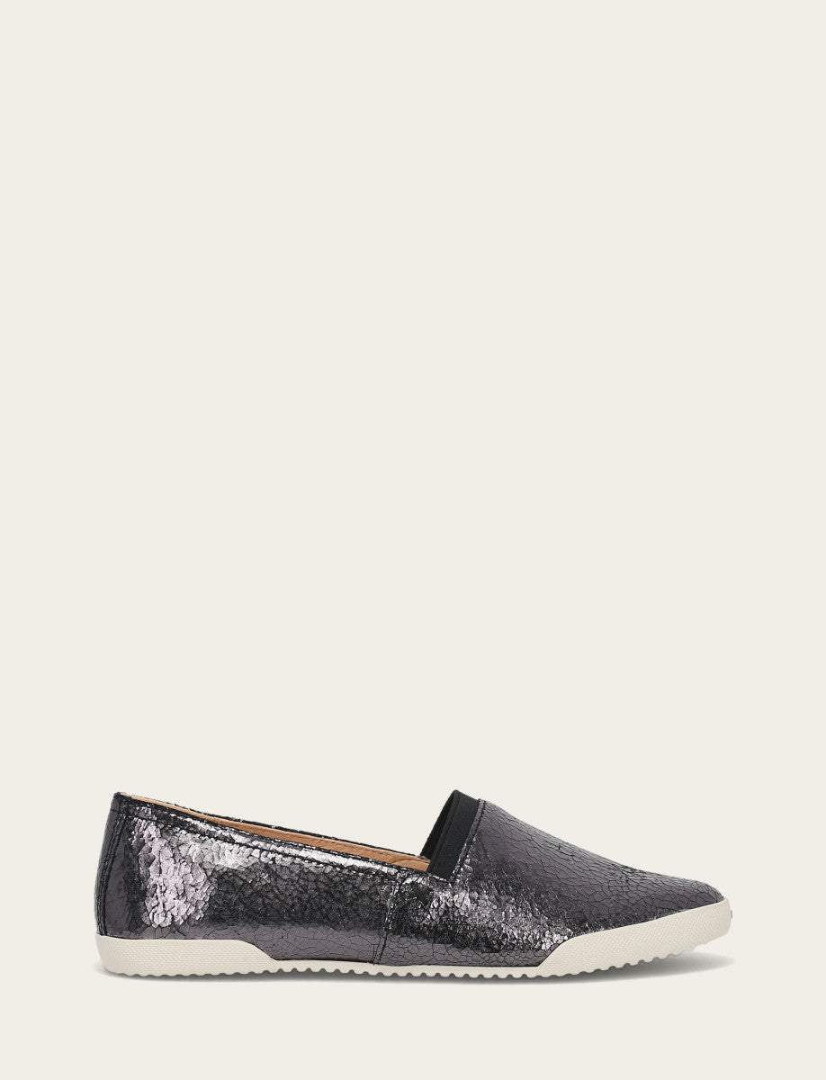 Women's Pewter Mirror Melanie Slip On Sneakers Pewter Mirror - Frye