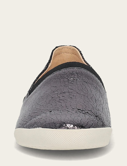 Women's Pewter Mirror Melanie Slip On Sneakers Pewter Mirror - Frye