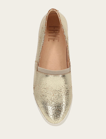 Women's Gold Mirror Melanie Slip On Sneakers Gold Mirror - Frye