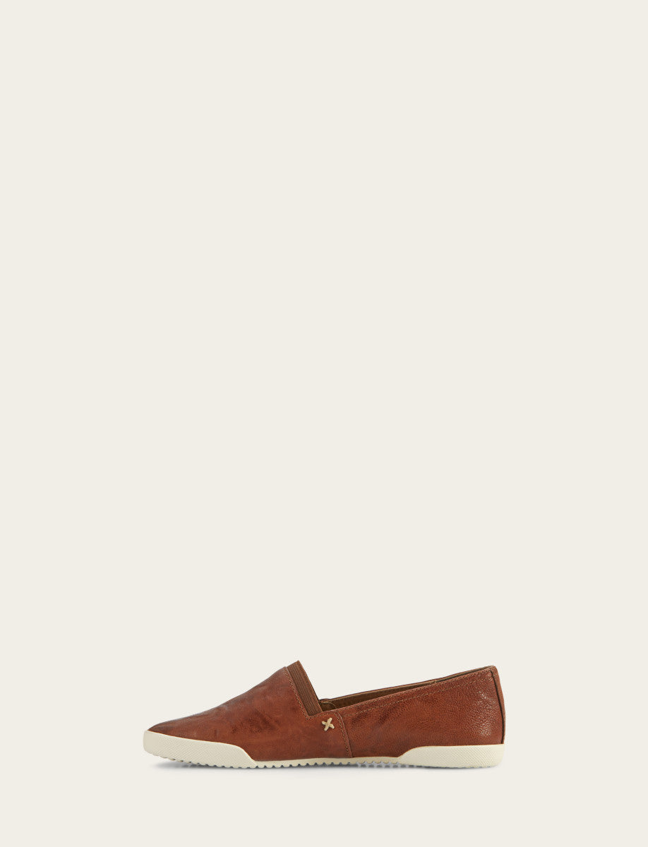 Women's Cognac Melanie Slip On Sneakers Cognac - Frye