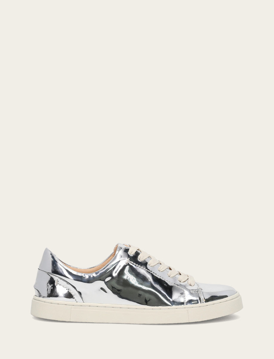 Women's Silver Ivy Low Lace Slip On Sneakers Silver - Frye