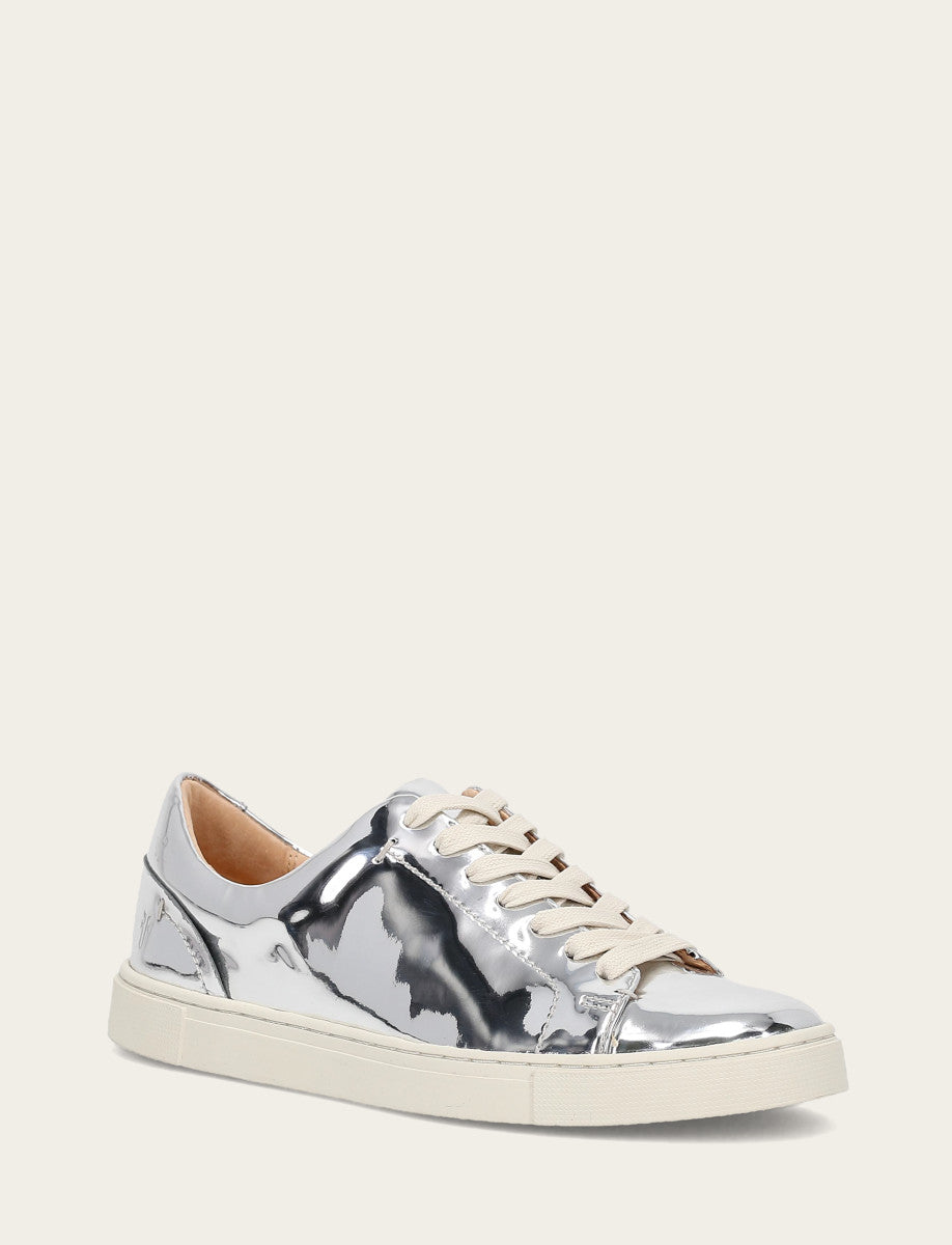 Women's Silver Ivy Low Lace Slip On Sneakers Silver - Frye